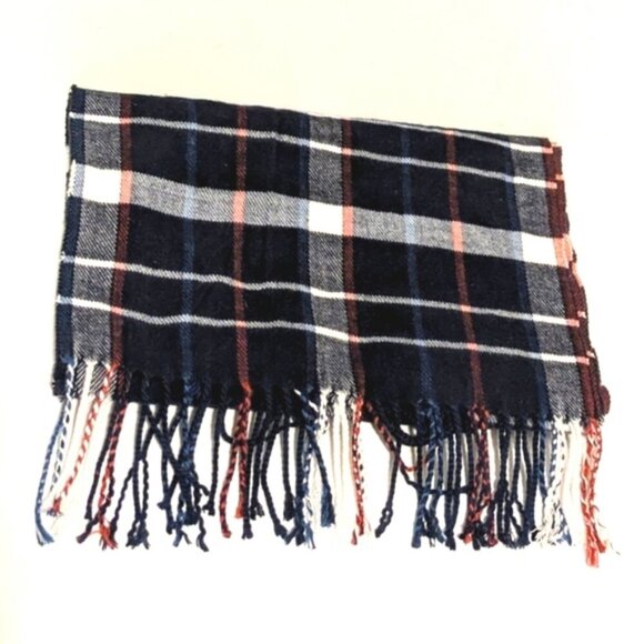 EUC Vintage Nova Check 100% Cashmere Hand Tailored Scarf/Neck Warmer - UNISEX - Picture 3 of 4